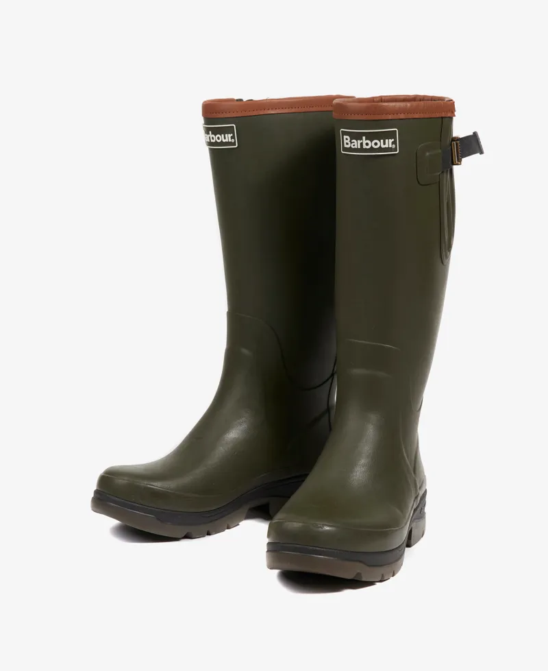 Barbour Mens Tempest Wellington Boot Olive-1